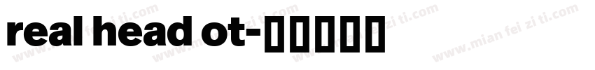 real head ot字体转换